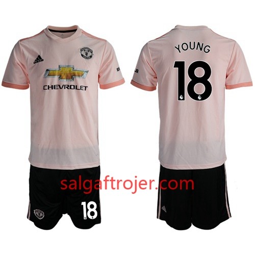 Manchester United Fodboldtrøjer Young 18 Børn Udebanesæt 2018/19 Kort ærmer Manchester United Fodboldtrøjer Young 18 Børn Udebanesæt 2018/19 Kort ærmer
